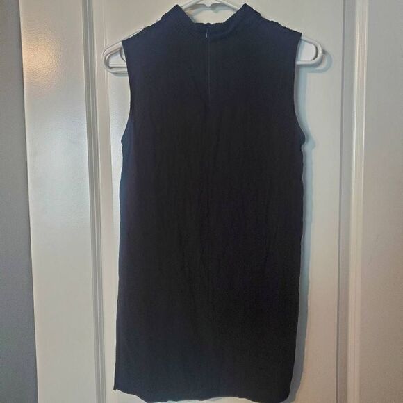 Zara Black Sheer Tunic Tank Top XS - Picture 4 of 13